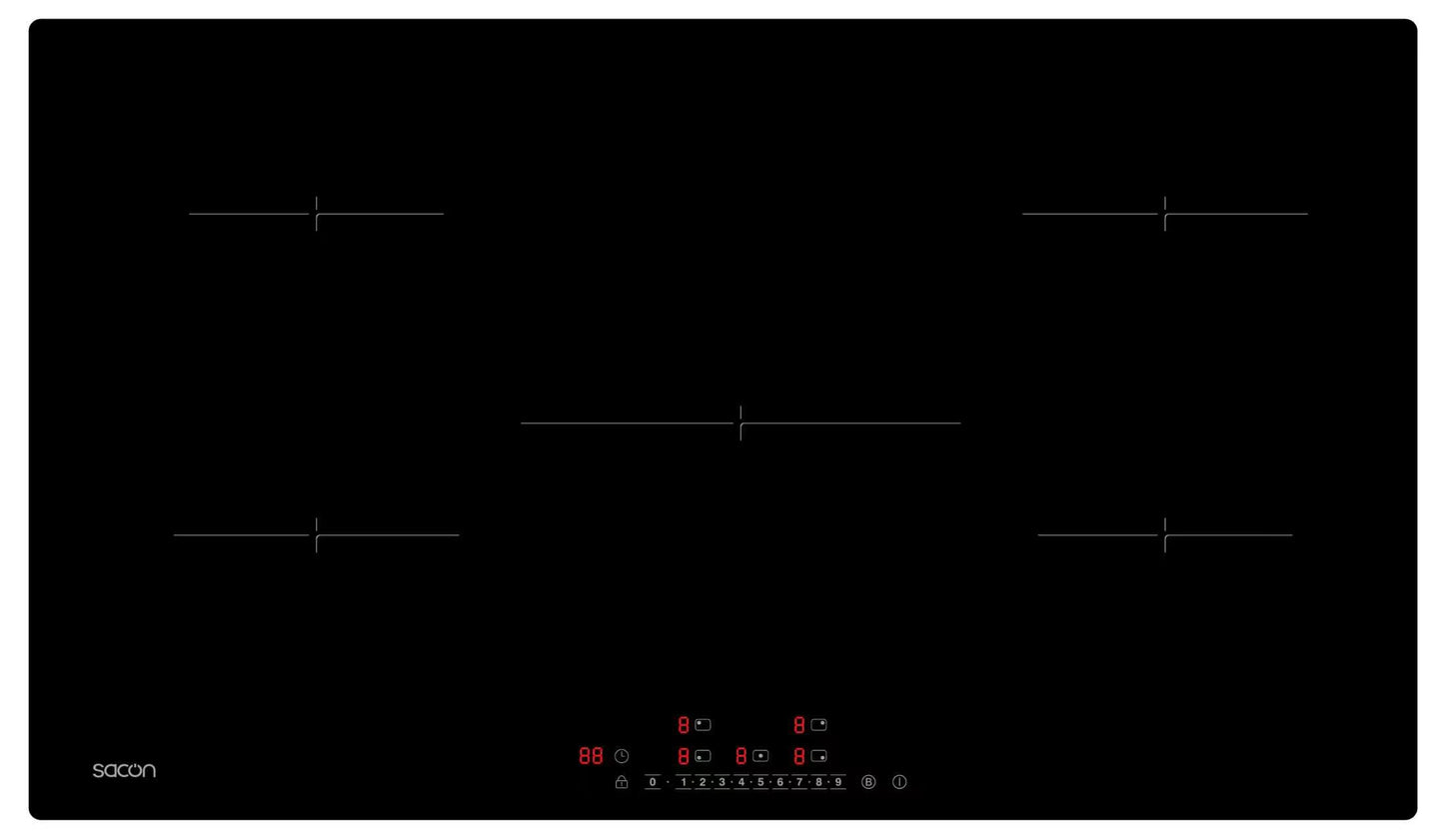 C95401B (5‑Zone High‑Power Induction Hob)